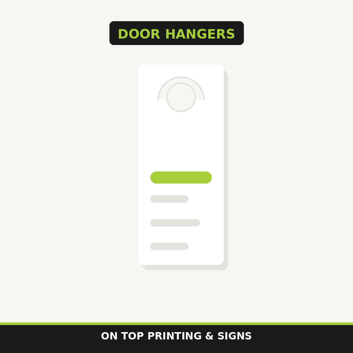 Custom Door Hangers