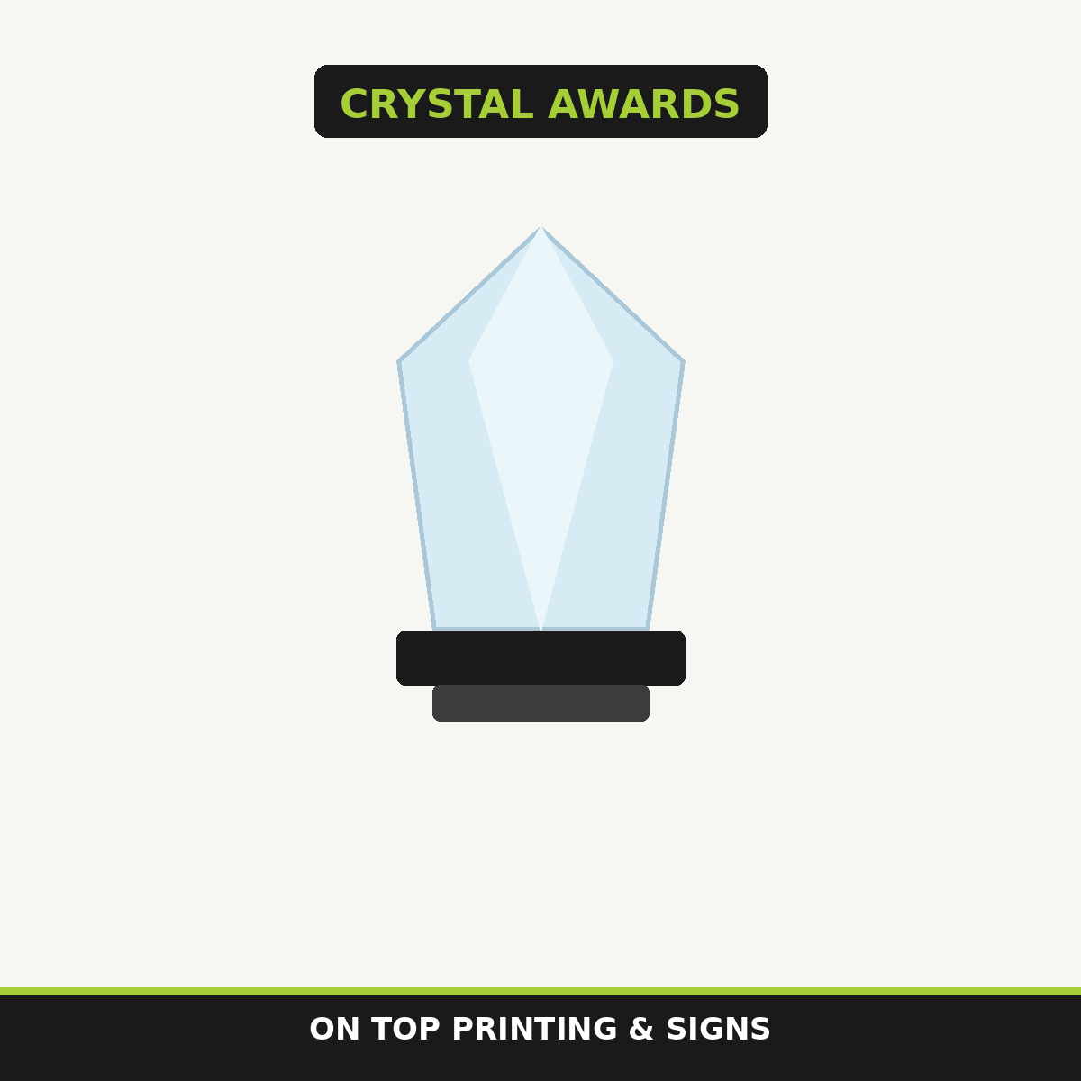 Crystal Octagon on Pedestal