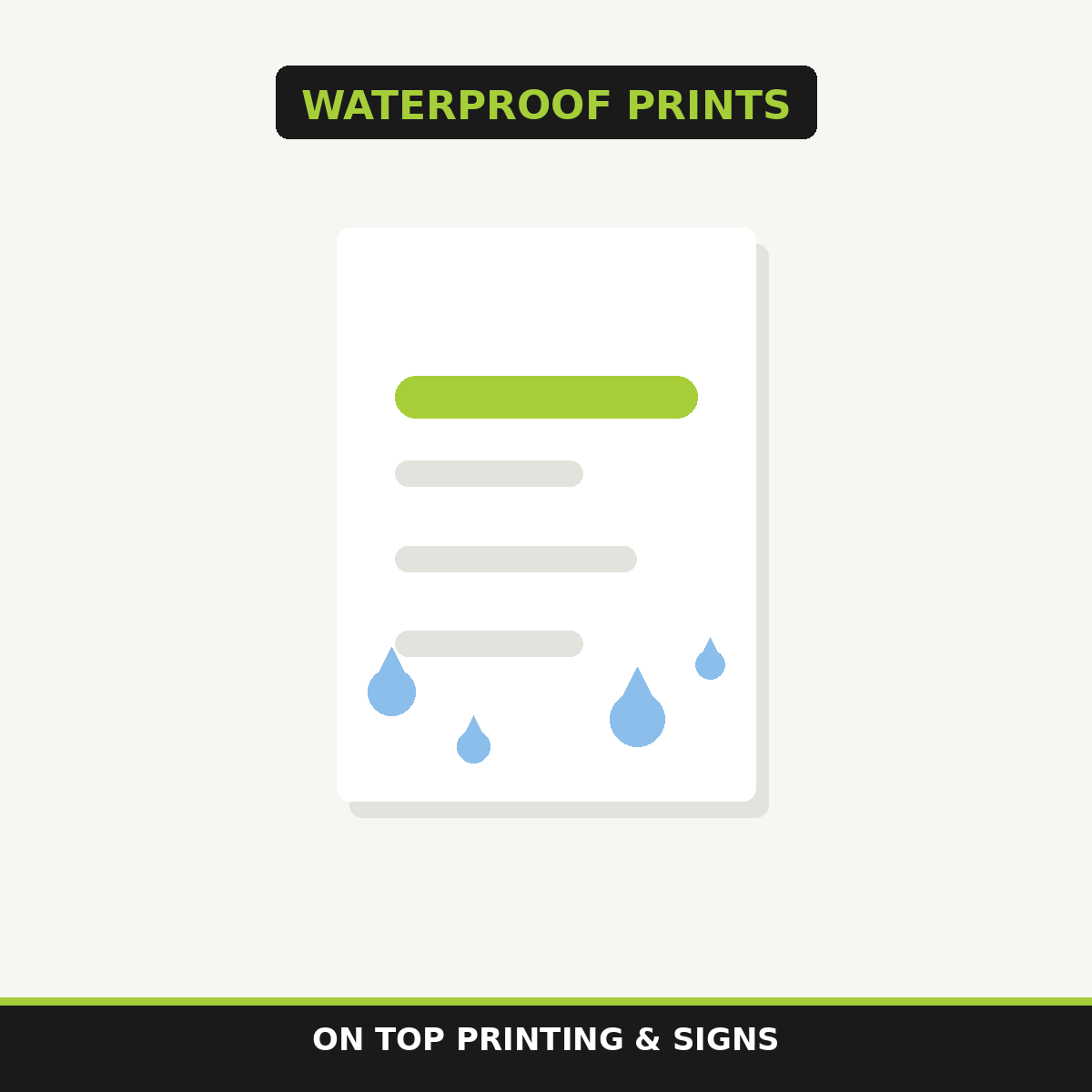 Waterproof Prints