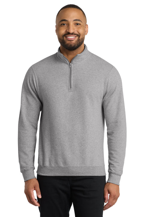 Port & Company Core Fleece 1/4-Zip Pullover Sweatshirt (PC78Q) - Athletic Heather