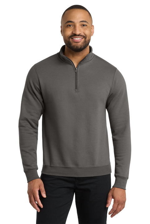 Port & Company Core Fleece 1/4-Zip Pullover Sweatshirt (PC78Q) - Charcoal
