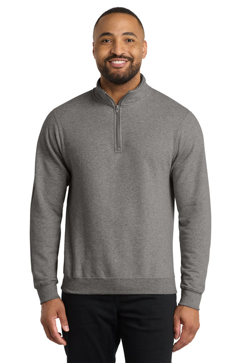 Port & Company Core Fleece 1/4-Zip Pullover Sweatshirt (PC78Q) - Graphite Heather