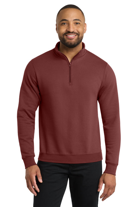 Port & Company Core Fleece 1/4-Zip Pullover Sweatshirt (PC78Q) - Maroon