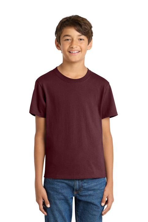 Port & Company Youth Core Cotton Tee (PC54Y) - Athletic Maroon