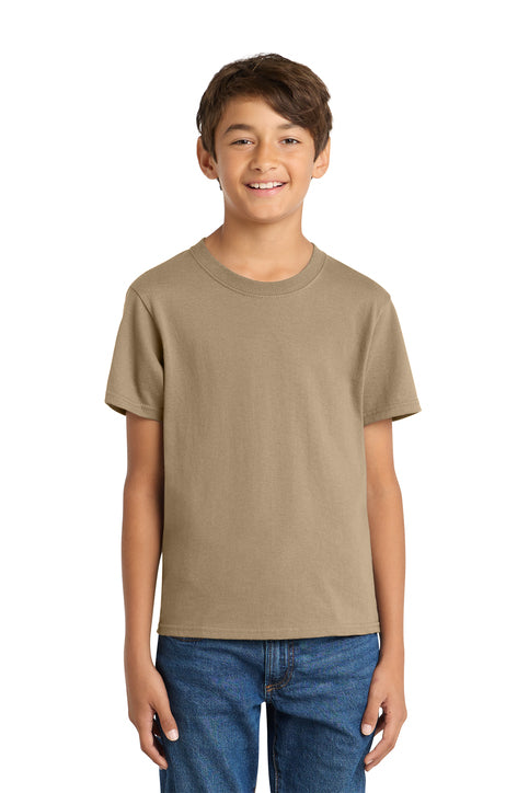 Port & Company Youth Core Cotton Tee (PC54Y) - Sand