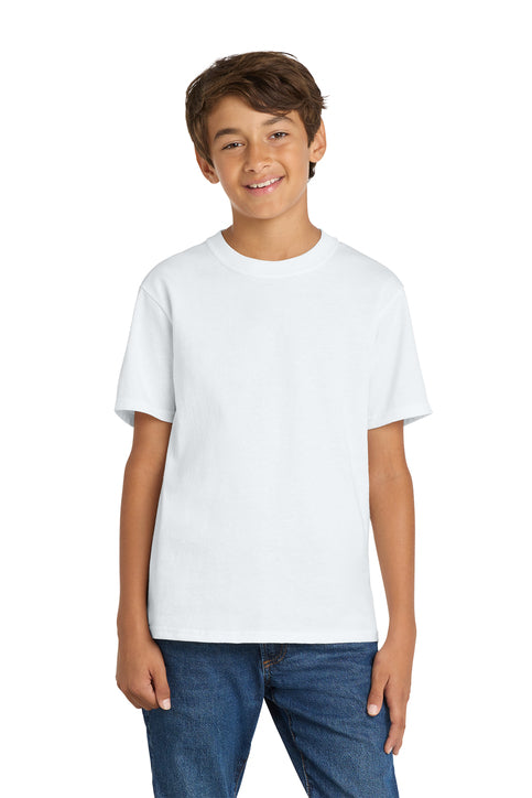 Port & Company Youth Core Cotton Tee (PC54Y) - White