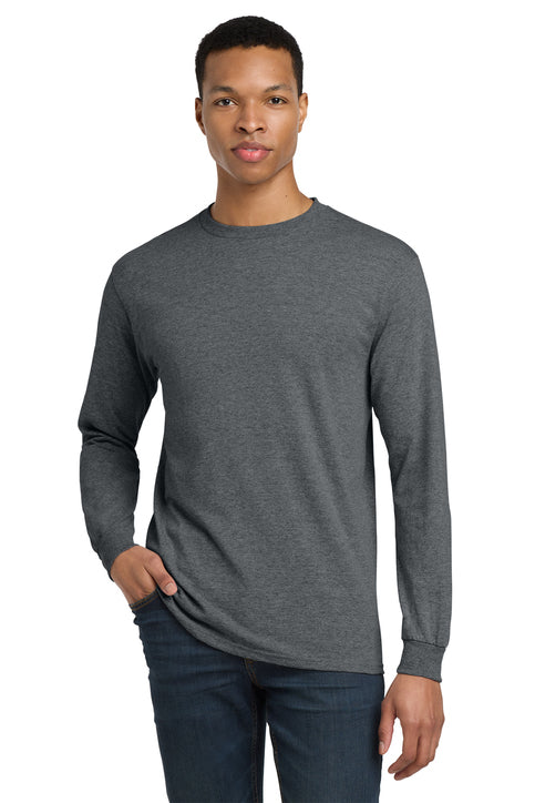 Gildan DryBlend 50/50 Long Sleeve Tee (8400) - Dark Heather