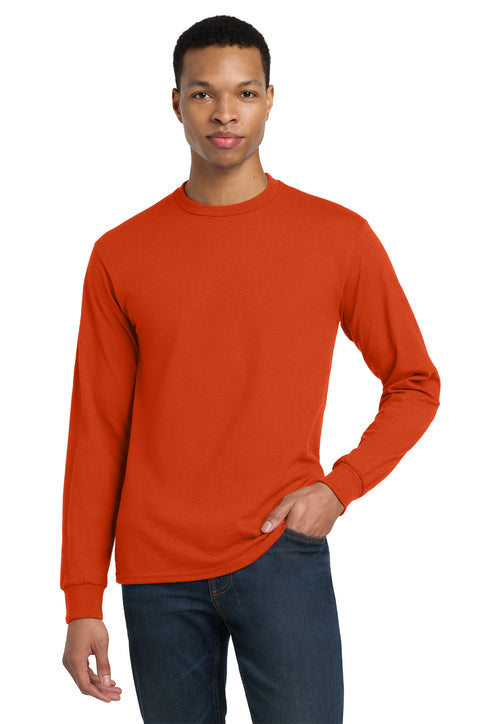 Gildan DryBlend 50/50 Long Sleeve Tee (8400) - Orange