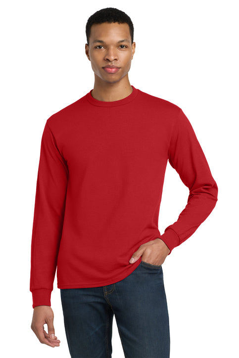 Gildan DryBlend 50/50 Long Sleeve Tee (8400) - Red