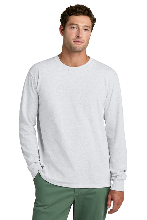 Port & Company Long Sleeve Core Cotton Tee (PC54LS) - Ash