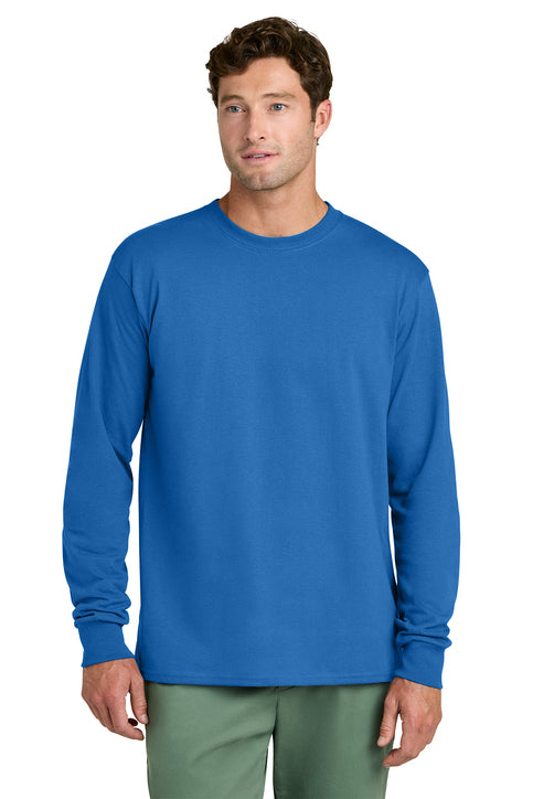 Port & Company Long Sleeve Core Cotton Tee (PC54LS) - Royal