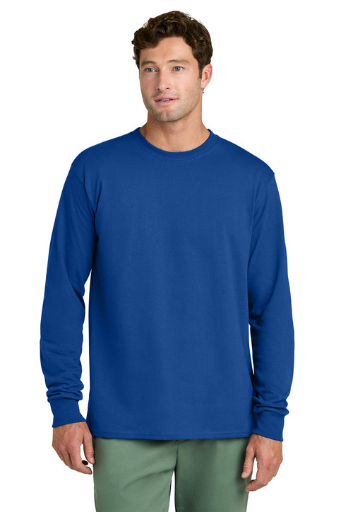 Port & Company Long Sleeve Core Cotton Tee (PC54LS) - True Royal