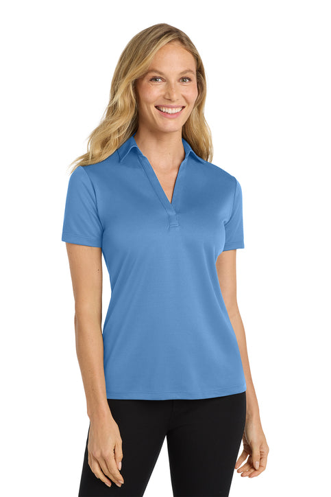 Port Authority Women's Silk Touch Performance Polo (L540) - Carolina Blue