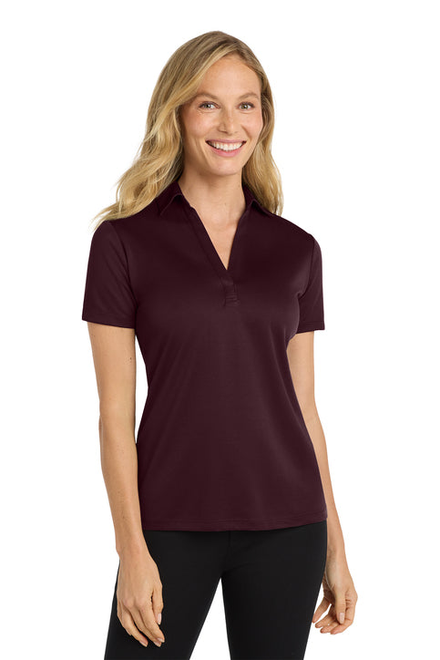 Port Authority Women's Silk Touch Performance Polo (L540) - Maroon