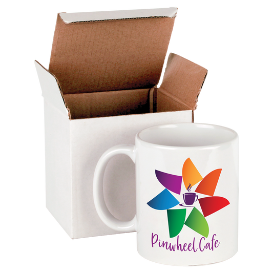 Sublimatable Ceramic Mug — White, colored interior