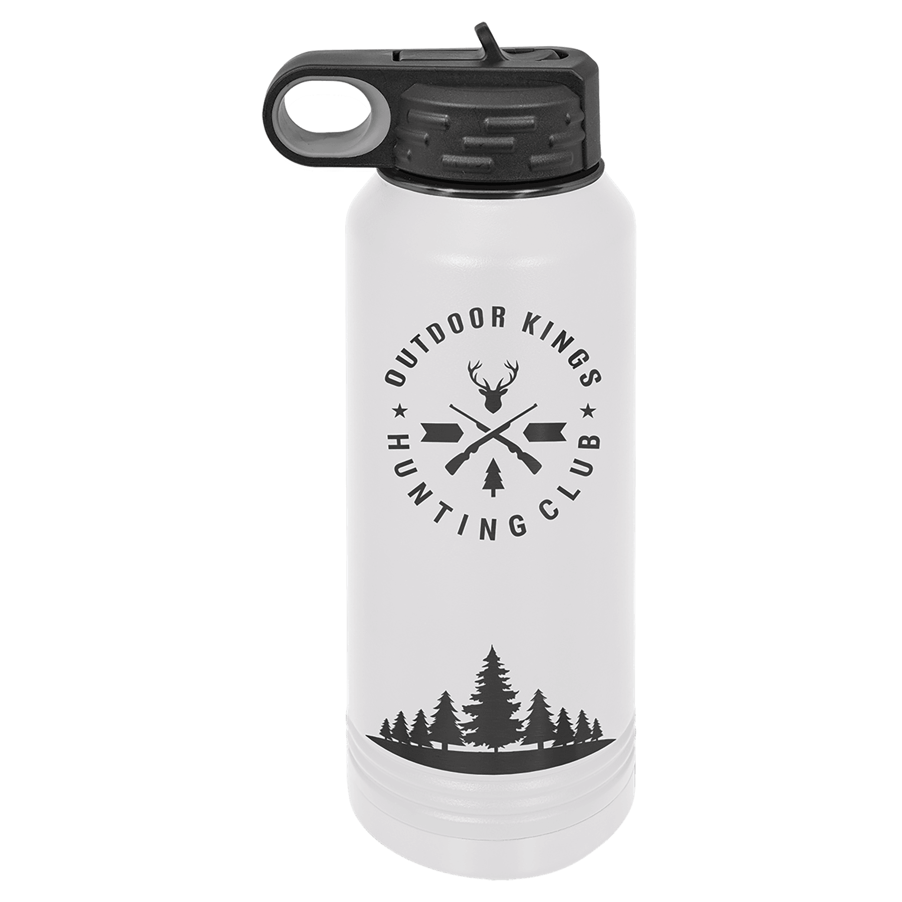 Polar Camel Water Bottle 32 oz — White/Ghost