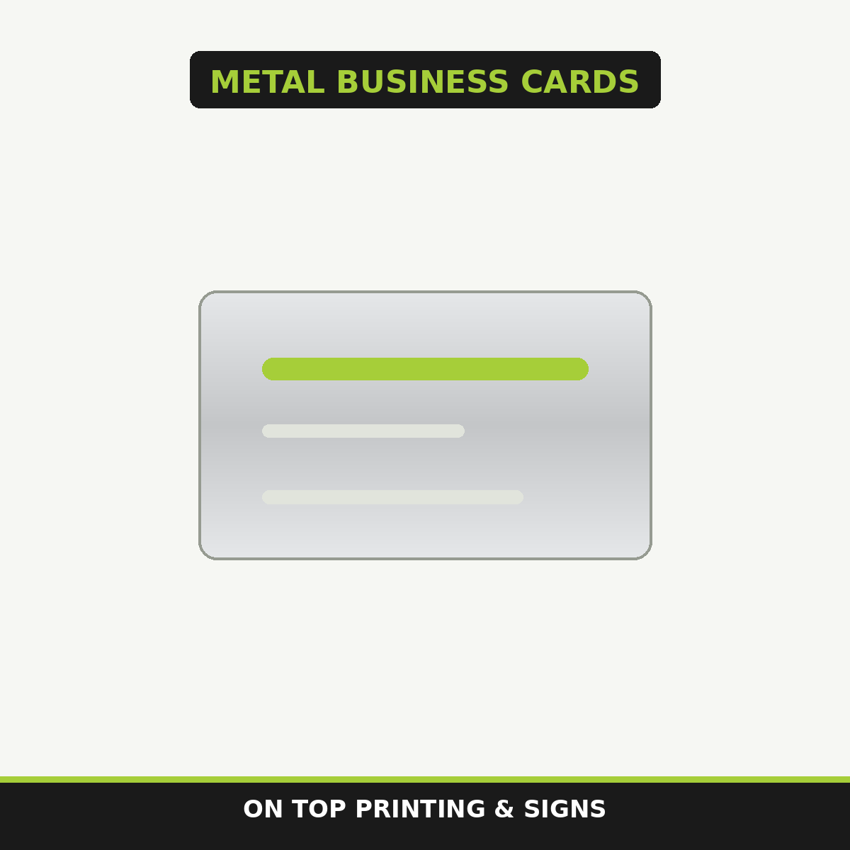 Metal Business Cards